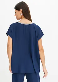 Bluse med strasspynt, bonprix