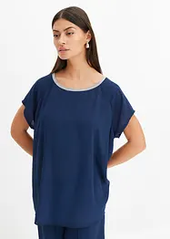 Bluse med strasspynt, bonprix