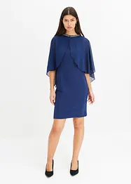 Bodycon-kjole med avtagbar cape, bonprix