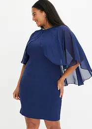 Bodycon-kjole med avtagbar cape, bonprix