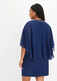 Bodycon-kjole med avtagbar cape, bonprix