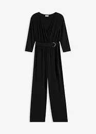 Jumpsuit med belte og 3/4-lange ermer, bonprix