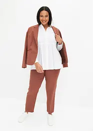 Lang bluse med rynking, bonprix