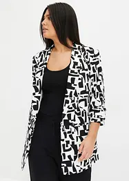 Lang, mønstret blazer, bonprix