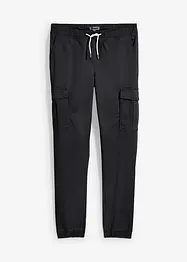 Slim Fit pull on-bukse med stretch og cargolommer, Straight, bonprix