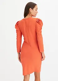 Kjole i ribbet jerseymateriale, bonprix