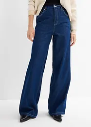 Wide Leg-jeans Mid Waist, komfortlinning Full Length, bonprix