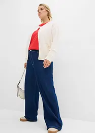 Wide Leg-jeans Mid Waist, komfortlinning Full Length, bonprix