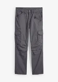 Relaxed Fit cargobukse i ren bomull, Straight, bonprix