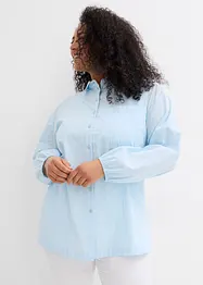 Oversized bluse i bomullspoplin, bonprix