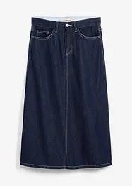 Jeansskjørt Mid Waist, komfortlinning, super soft, bonprix