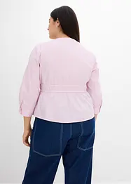 Bluse med rynking og elastiske sømmer, bonprix