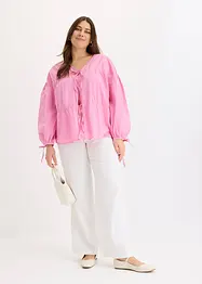 Bluse med sløyfer, bonprix