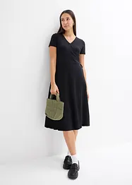 Jerseykjole i omslagsstil, bonprix