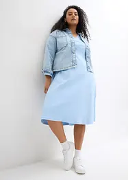 Jerseykjole i omslagsstil, bonprix