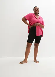 High Waist-sykkelbukse av ribbet jersey, bonprix