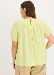 Bluse i krinklet strukturmateriale, bonprix