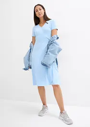 Jerseykjole i omslagsstil, bonprix