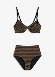 Bøyle-bikini i glitrende materiale (2-delt sett), bonprix