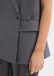 Lang vest med skulderputer, bonprix
