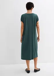 Jerseykjole med V-utringning, av viskosemiks, bonprix