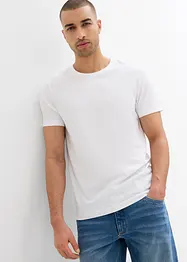 T-skjorte i økologisk bomull, Slim Fit (2-pack), bonprix