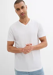 T-skjorte i ren økologisk bomull, Slim Fit (2-pack), bonprix