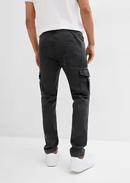 Regular Fit-pull on-cargojeans med stretch, Tapered, bonprix