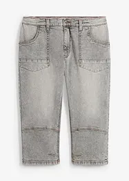 Regular Fit-3/4-jeans med stretch, Straight, bonprix