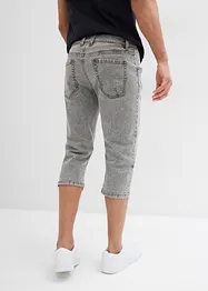 Regular Fit-3/4-jeans med stretch, Straight, bonprix