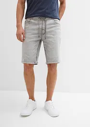 Pull on-bermudashorts i denim med stretch, Regular Fit, bonprix