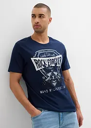T-skjorte med maskulin print, bonprix