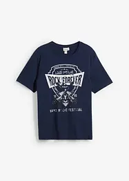 T-skjorte med maskulin print, bonprix