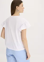 Topp med volangermer, bonprix