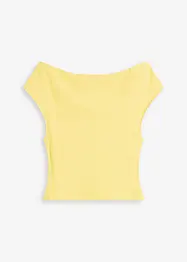 Off shoulder-topp i økologisk bomull, bonprix
