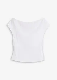 Off shoulder-topp i økologisk bomull, bonprix