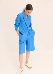 Ledig blazer med lin og bred krage med slag, bonprix