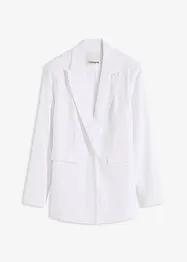 Ledig blazer med lin og bred krage med slag, bonprix