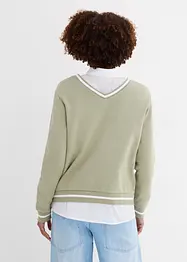 Oversized sweatshirt i ren økologisk bomull, bonprix