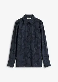 Bluse i jacquard-chiffon, bonprix