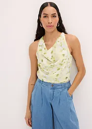 Blusetopp i sateng look, bonprix