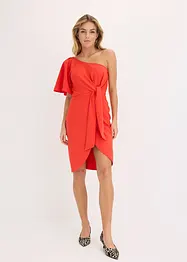 One shoulder-kjole med rynking, bonprix