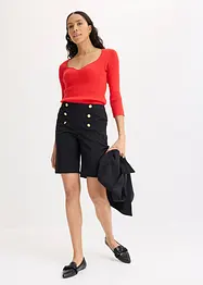 Bermudashorts med dekorative knapper, bonprix