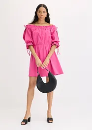Jerseykjole med carmenutringning, bonprix