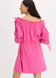 Jerseykjole med carmenutringning, bonprix