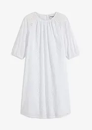 Kjole med hullbroderi, bonprix