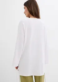 Oversized topp i økologisk bomull med elastan, bonprix