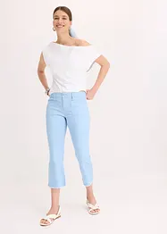 Capribukse i bomull med stretch, bonprix