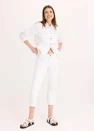 Capribukse i bomull med stretch, bonprix