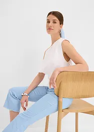 Capribukse i bomull med stretch, bonprix